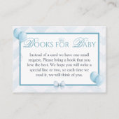 Blue Royal Prince & Carriage Books for Baby Card エンクロージャーカード (正面)