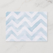 Blue Royal Prince Diaper Raffle Card Watercolor エンクロージャーカード (裏面)