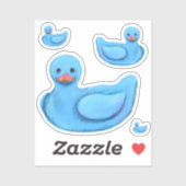 Blue  Rubber Ducks シール (シート)