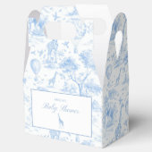 Blue Safari Toile de Jouy フェイバーボックス (オープン)