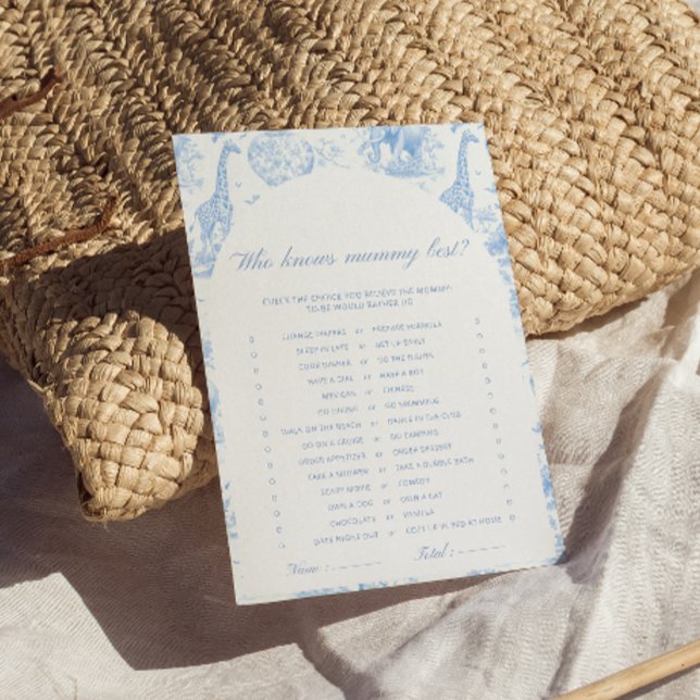 Blue Safari Toile de Jouy Who knows mummy Games (クリエイターアップロード済み)