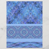 Blue Sampler Bulk Scrapbook Paper Pages チラシ (正面)