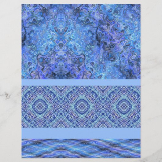 Blue Sampler Bulk Scrapbook Paper Pages チラシ (裏面)