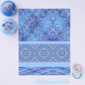 Blue Sampler Bulk Scrapbook Paper Pages チラシ (シングル)