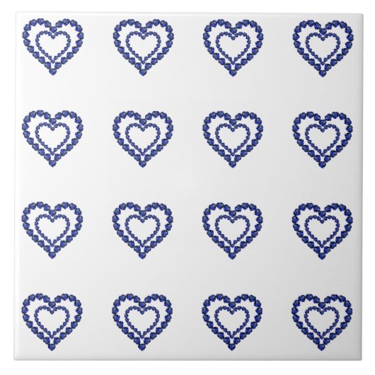 Blue Sapphire Heart タイル (正面)