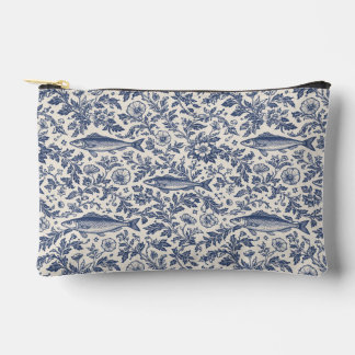 Blue Sardine Chinoiserie Cosmetic Pouch  アクセサリーポーチ