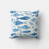Blue Sardines Coastal クッション (正面)