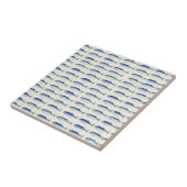 Blue Sardines Horizontal Minimal Coastal Pattern タイル (側面)