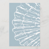 Blue Scallop Shell Baby Shower Bingo Game アドバイスカード (裏面)