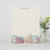 Blue Scallop Shells and Coral レターヘッド (スタンド正面)