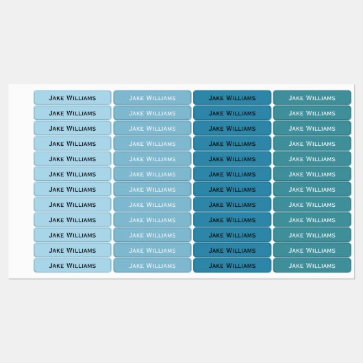 Blue School Clothing Kids' Labels ラベル (シート)