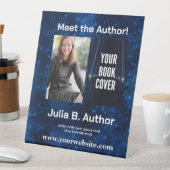 Blue Sci-Fi作家ブックの署名またはブックの起動 台座サイン (インサイチュ)