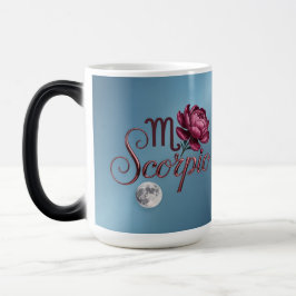 Blue Scorpio Glyph Moon Peony Morphing Mug モーフィングマグカップ