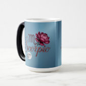 Blue Scorpio Glyph Moon Peony Morphing Mug モーフィングマグカップ (正面左)