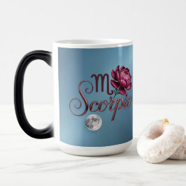 Blue Scorpio Glyph Moon Peony Morphing Mug モーフィングマグカップ
