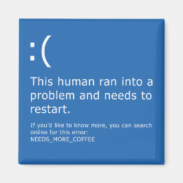 Blue Screen of Death - Coffee Error マグネット