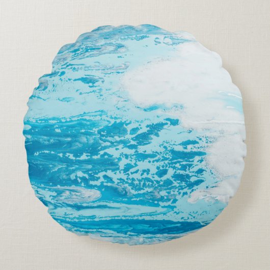 Blue sea ラウンドクッション (正面)
