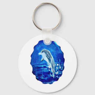 Blue Sea Leaping Dolphin キーホルダー
