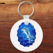 Blue Sea Leaping Dolphin キーホルダー (正面)