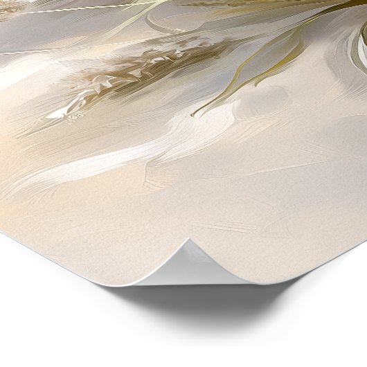 Blue Sea Turtle Coastal Beach Art Print | Poster ポスター (角)