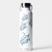Blue Sea Turtle Themed Reusable Water Bottles ウォーターボトル (正面)