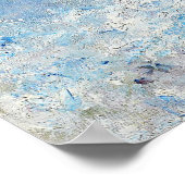 Blue Seascape by Renoir Impressionist Painting ポスター (角)
