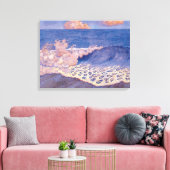 Blue seascape, Wave Effect, c.1893 キャンバスプリント (インサイチュ (リビング))