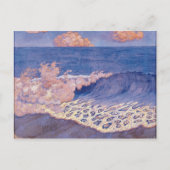 Blue seascape, Wave Effect, c.1893 ポストカード (正面)