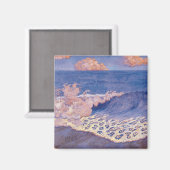 Blue seascape, Wave Effect, c.1893 マグネット (正面/裏面)