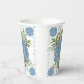 Blue Seashell Coastal Christmas 紙コップ (左)