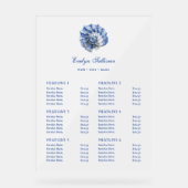 Blue Seashell Logo Price List アクリルサイン (正面)