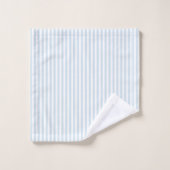 Blue Seashell Nautical Blue Stripe Painting バスタオルセット (ウォッシュタオル)