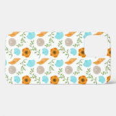 Blue Seashells Sea Snail Orange Flower Case-Mate iPhoneケース (裏面 (横))