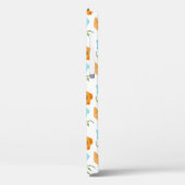 Blue Seashells Sea Snail Orange Flower Case-Mate iPhoneケース (裏面 / 左)