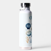 Blue Seashells Thor Bottle | Custom Name ウォーターボトル (右面)
