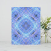 Blue Serene Garden Scrapbook Paper 2-Sided Page (スタンド正面)