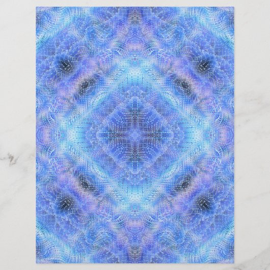 Blue Serene Gardens Bulk Scrapbook Paper Pages チラシ (裏面)