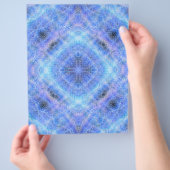 Blue Serene Gardens Bulk Scrapbook Paper Pages チラシ (手)