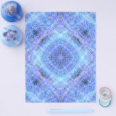 Blue Serene Gardens Bulk Scrapbook Paper Pages チラシ (シングル)