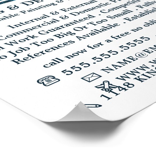 Blue Shade、Painter & Decorator 広告's ポスター (角)