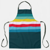 Blue Shades間の赤ストライプと黄色の エプロン (正面)