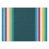 Blue Shades間の赤ストライプと黄色の テーブルクロス (正面(横))