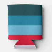 Blue Shades間の赤ストライプと黄色の 缶クーラー (裏面)