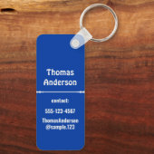 Blue Shades Color Blocks キーホルダー (裏面)