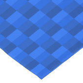 Blue Shades Color Blocks ショートテーブルランナー (コーナー)