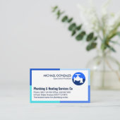 Blue Shades Frame Faucet Plumbing Works 名刺 (スタンド正面)