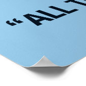 Blue Shakespeare Classroomポスター ポスター (角)