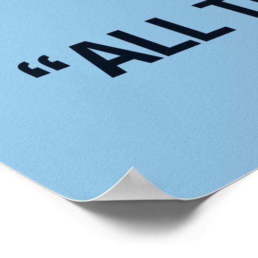 Blue Shakespeare Classroomポスター ポスター (角)