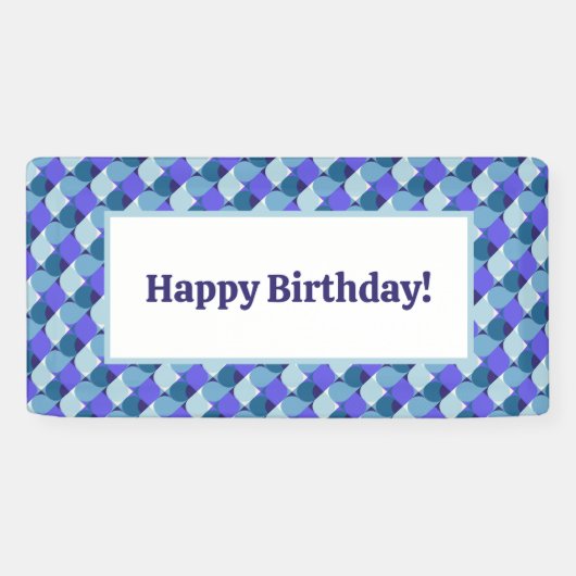 Blue Shapes誕生日 横断幕 (横)