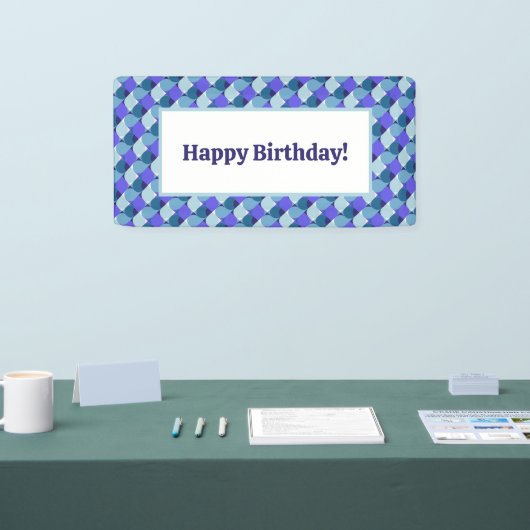 Blue Shapes誕生日 横断幕 (トレードショー)